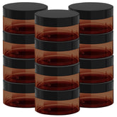 BallHull amber 8oz jar with black lid shows leak-proof seal for creams