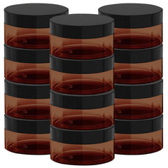 BallHull amber 8oz jar with black lid shows leak-proof seal for creams