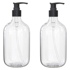 BallHull botella dispensadora transparente de diez onzas para líquidos variados.