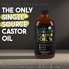 BALM OF GILEAD castor oil 16oz glass bottle keeps oil fresh for skin and hair