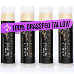 BALM OF GILEAD Manuka Defense Balm front view delivers instant lip hydration