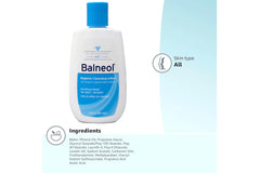 Balneol Hygienic Cleansing Lotion bottle close-up, convenient travel size.