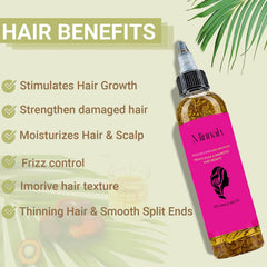 BALPPRD Minnah Batana Oil close-up showing lightweight texture for easy absorption.