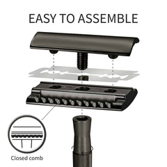 Bambaw razor stand showcasing organized grooming and easy blade storage.