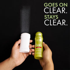 Ban Invisible Roll-On Deodorant rose and ylang-ylang scent for fresh fragrance.