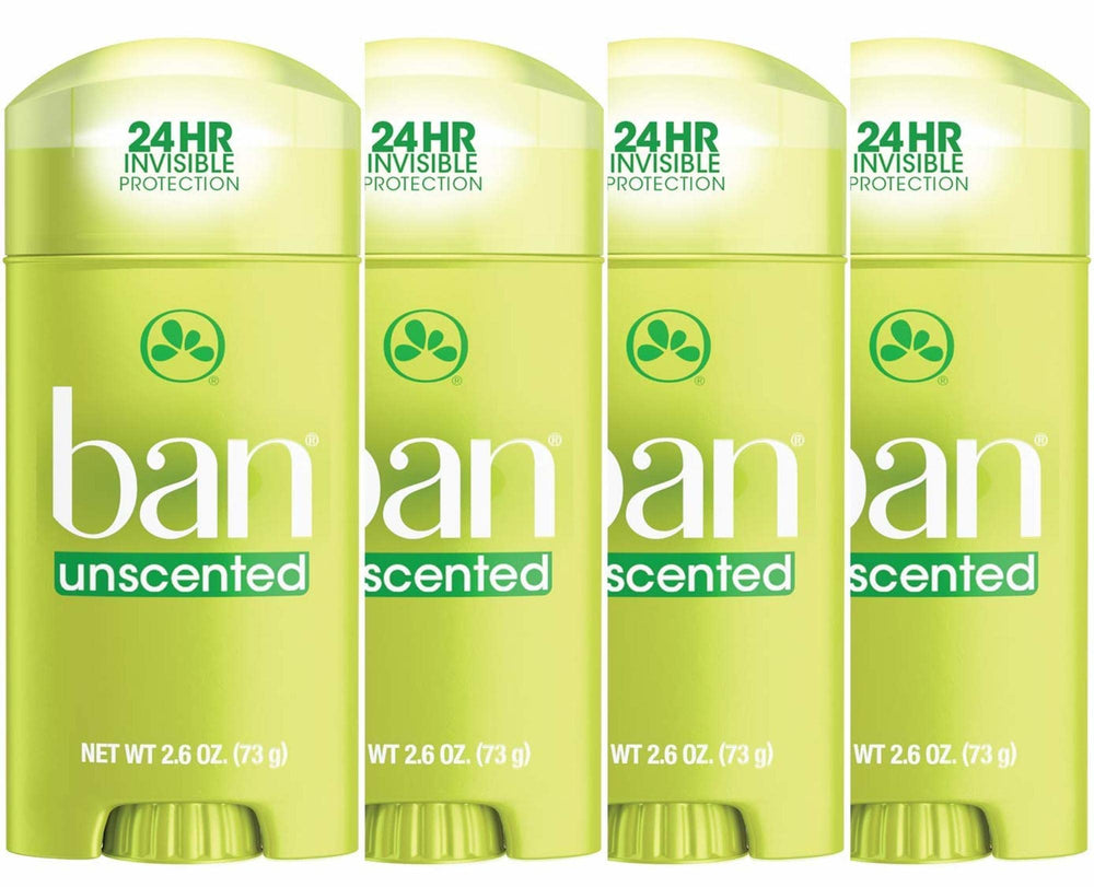 Ban Invisible Solid Deodorant packaging shows compact travel-ready protection for daily use