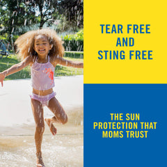 Banana Boat Kids Sunscreen Spray applied on arm for quick protection.