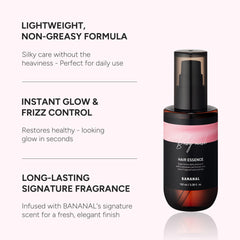 BANANAL argan oil ingredient highlight emphasizing antioxidant nourishment for strands.