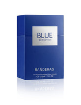Banderas Blue Seduction bottle front view for daily wear and lasting freshness.