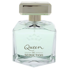 Antonio Banderas Queen Of Seduction bottle-side portrait suggests compact travel-friendly design