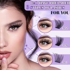 B&Qaugen lash applicator tool demonstrates precise cluster placement.