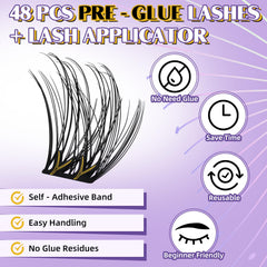 BandQaugen lash clusters application in action for quick wear