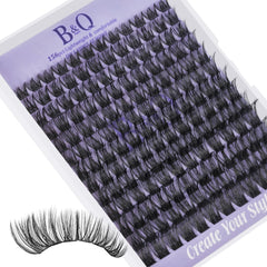 Bandqaugen lash clusters B05 D Curl tray—compact set for quick, natural-looking lash enhancement.