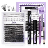 BandQaugen upper lashes kit natural-looking upper extensions for everyday definition.
