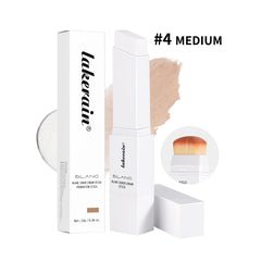 Bangfeng color-changing foundation stick blend on skin demonstrates seamless coverage as it adjusts.