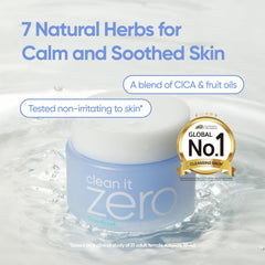 BANILA CO Clean It Zero balm texture melts to oil for heavy makeup removal.