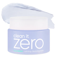 BANILA CO packaging for Clean It Zero Calming Balm showcases vegan, gentle cleansing.