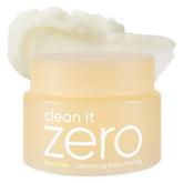 BANILA CO Clean it Zero Firming Cleansing Balm jar closeup showing luxurious texture for makeup removal
