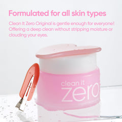 BANILA CO Clean it Zero removes waterproof makeup from eyes and face