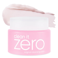 BANILA CO Clean It Zero Original jar close-up shows velvety balm for gentle makeup removal.