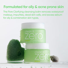 BANILA CO Clean It Zero sherbet texture on skin during cleansing ritual.