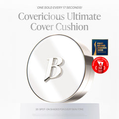 BANILA CO cushion puff shown for smooth, even application