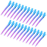 Bantoye gradient blue duck bill clip closeup showing a sturdy rustproof metal design for secure styling.