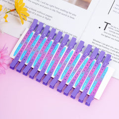 Bantoye duckbill clip gradient purple in studio setup for quick hair pinning.