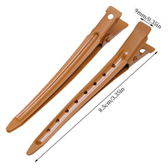 Bantoye metal alligator clip closeup brown with rustproof durability.