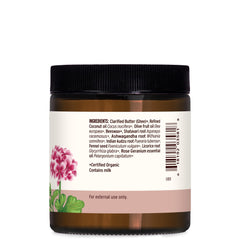 Banyan Botanicals Beauty Balm texture in use demonstrates smooth application on skin.