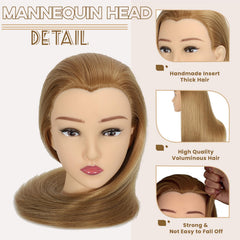BaodanHair high-density blonde hair for realistic cutting and styling