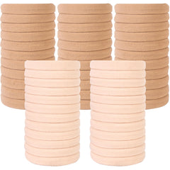 BAOLI seamless hair ties show 2-inch diameter for gentle hold on thick hair