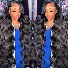 Baoliyer 30-inch body wave lace front wig offers natural movement for daily wear.