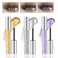 Baorder 3PCS Glitter Mascara packaging image highlights a vibrant, multi-color eye makeup set.