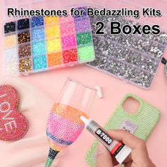 BAOYAALIN silver-clear rhinestones 2-6mm offer versatile shine for apparel and decor