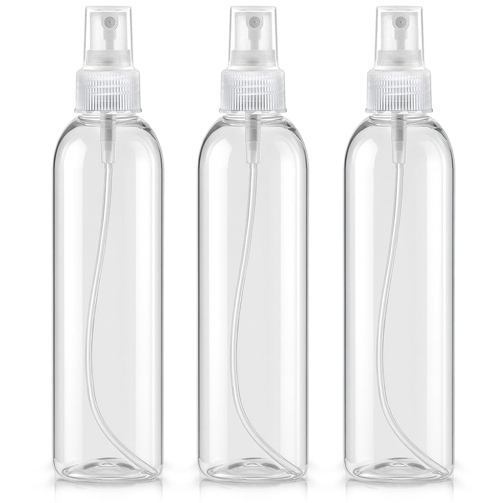 Bar5F clear bottle 8-5oz shows crystal clarity for precise styling and skincare