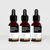 Bare Anatomy advanced hair growth serum bottle pour for precise scalp application