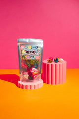 Bare Boutique retro bath beads in water releasing oils for a moisturizing experience