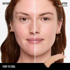 BareMinerals Barepro 24HR compact open with included sponge for on-the-go use.