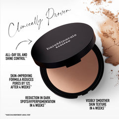 BareMinerals BarePro 24HR matte finish on skin for oil-control