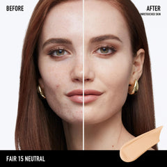bareminerals Barepro swatches display true shade match with full coverage in natural light