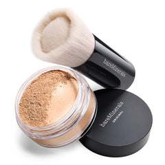 bareMinerals Beautiful Finish Brush vegan synthetic fibers enable easy powder pickup