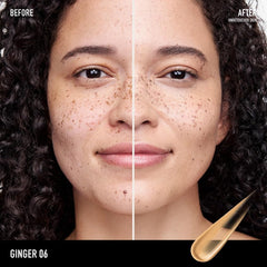 BareMinerals Complexion Rescue Ginger-06 tube closeup shows lightweight texture for blending.