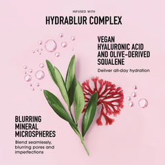 bareMinerals Complexion Rescue Liquid Blonzer blended on skin yields luminous, natural-looking flush.