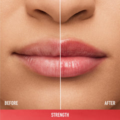 bareMinerals Dewy Lip Gloss-Balm sheer color closeup highlights soft, hydrated lips