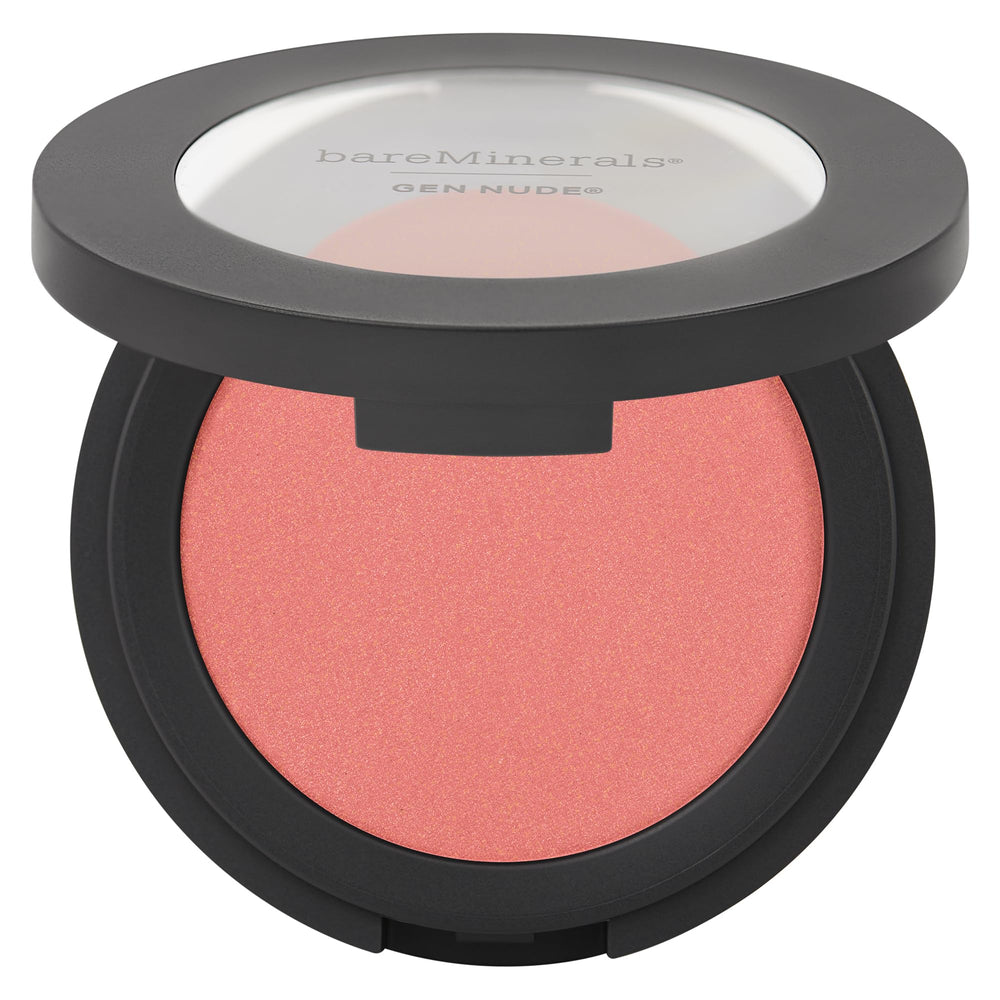 bareMinerals Gen Nude Powder Blush Pink Me Up compact shows natural color for everyday radiance.