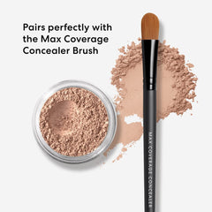 bareMinerals concealer application with brush for precise, skin-like coverage and oil control