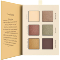 bareMinerals Mineralist Eyeshadow Sunlit open palette with six pigments for versatile looks.
