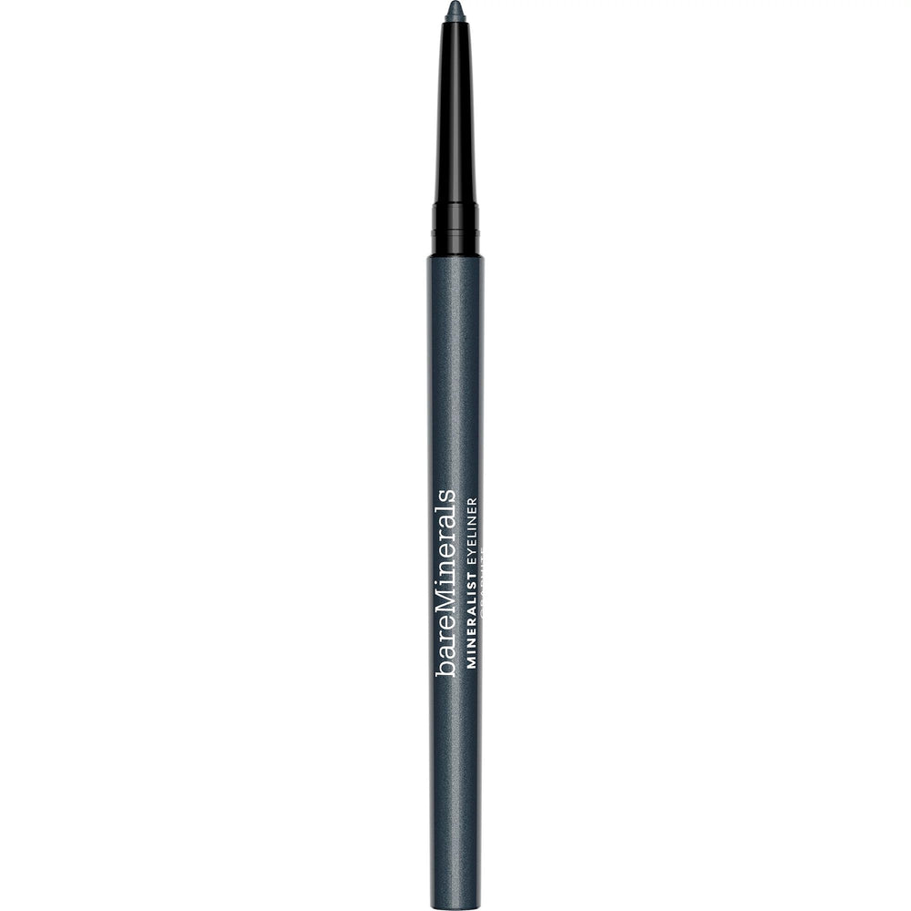 BareMinerals Mineralist Graphite eyeliner open tube showing rich color payoff