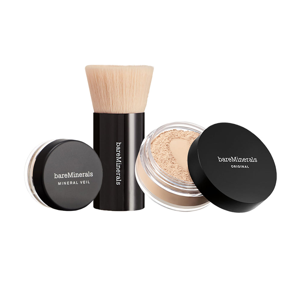 bareMinerals Original Loose Foundation Medium Beige swatch for natural breathable coverage